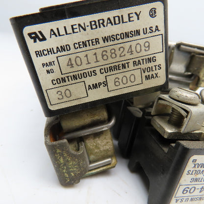 Allen Bradley 40116-824-09 600V 30A Fuse Holder Lot Of 2