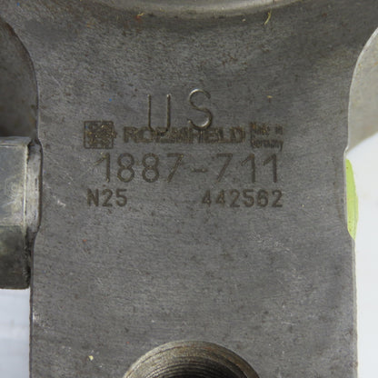 Roemheld 1887-711 Flange Base Mount Hydraulic Swing Clamp