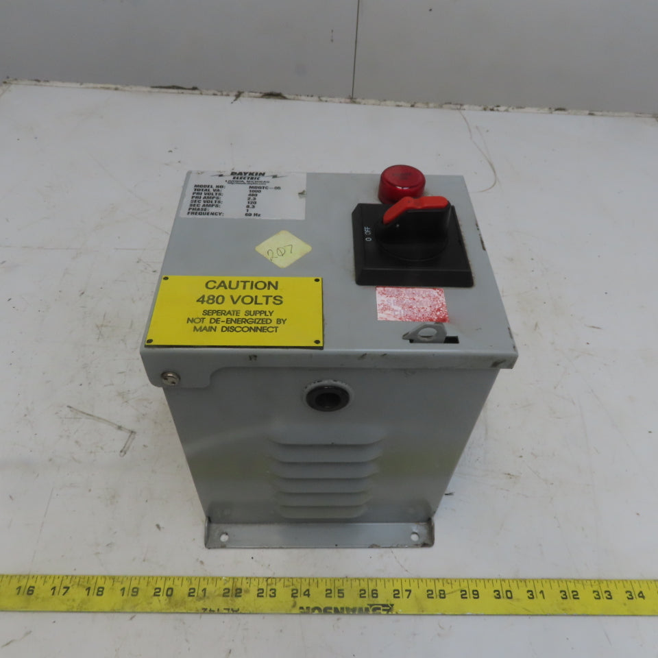 Daykin Electric MDGTC-05 Transformer 480V 2.3A Pri 120V 8.3 A Sec 1Ph