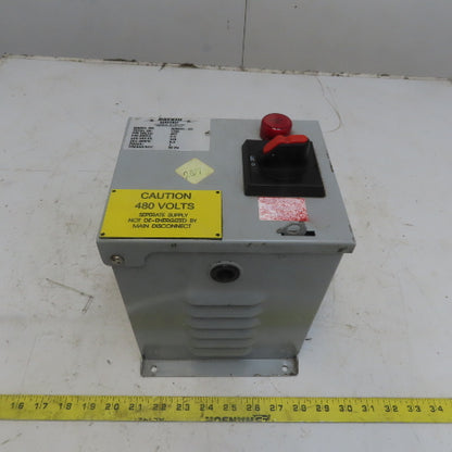 Daykin Electric MDGTC-05 Transformer 480V 2.3A Pri 120V 8.3 A Sec 1Ph