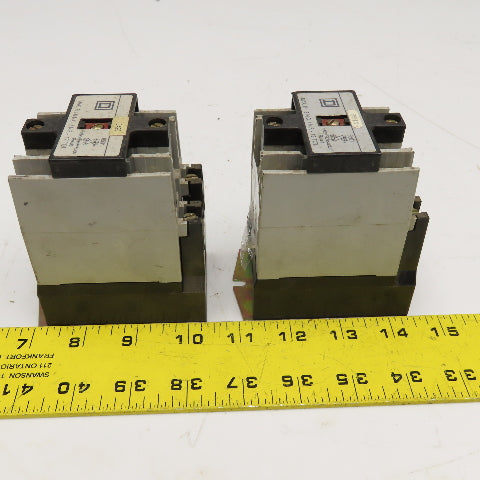 Square D 8501X040 Contactor Relay 600V 8 N/C Contacts 120V Coil Lot Of 2