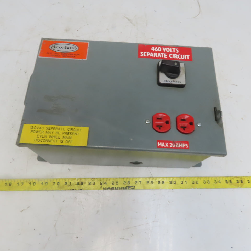Daykin Electric LTFS-15 Transformer 460V 6.52A Pri 115 26.09A Sec 1Ph