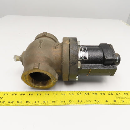 Magnatrol PD43L38Y 2-1/2" NPT Oxygen Gas Solenoid Valve 120V 200PSI