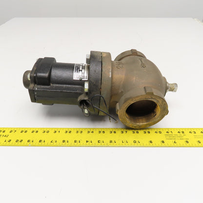 Magnatrol PD43L38Y 2-1/2" NPT Oxygen Gas Solenoid Valve 120V 200PSI