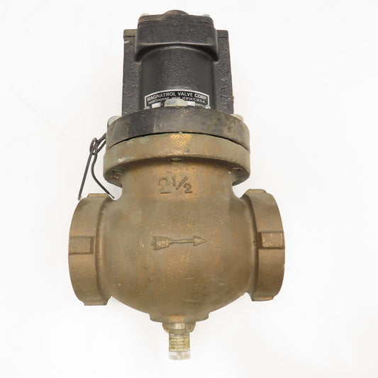 Magnatrol PD43L38Y 2-1/2" NPT Oxygen Gas Solenoid Valve 120V 200PSI