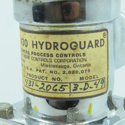 MCC Powers 431-2065 3-D-49 Series 430 Hydroguard Thermostatic Controls 3/4" 115°