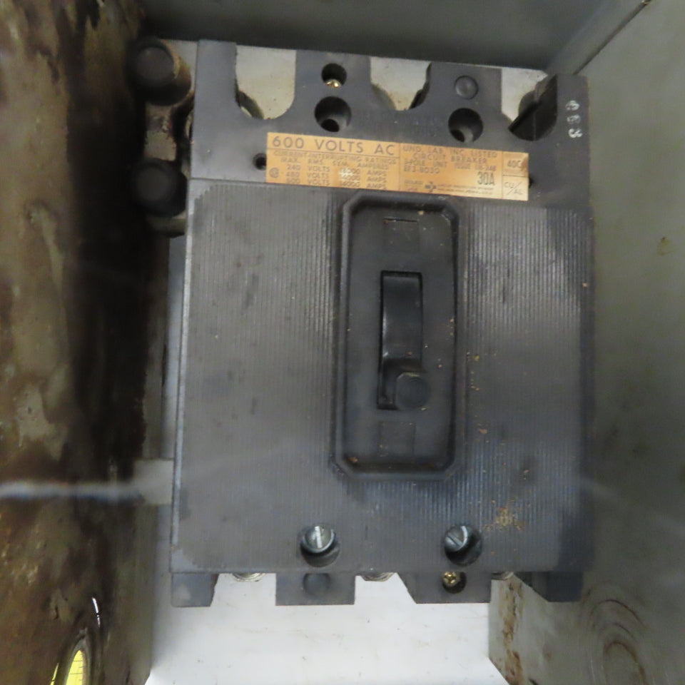 Gould 30A 3 Pole 3ph 600V ITE BD Circuit Breaker Bus Plug Switch