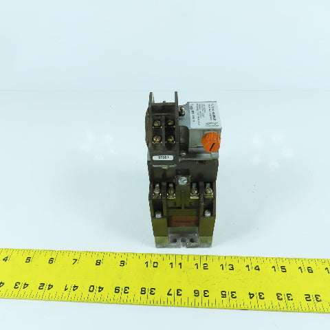 Cutler Hammer D26MB 10A 600VAC Power Relay W/ D26MT Timer Relay 1-180 Second