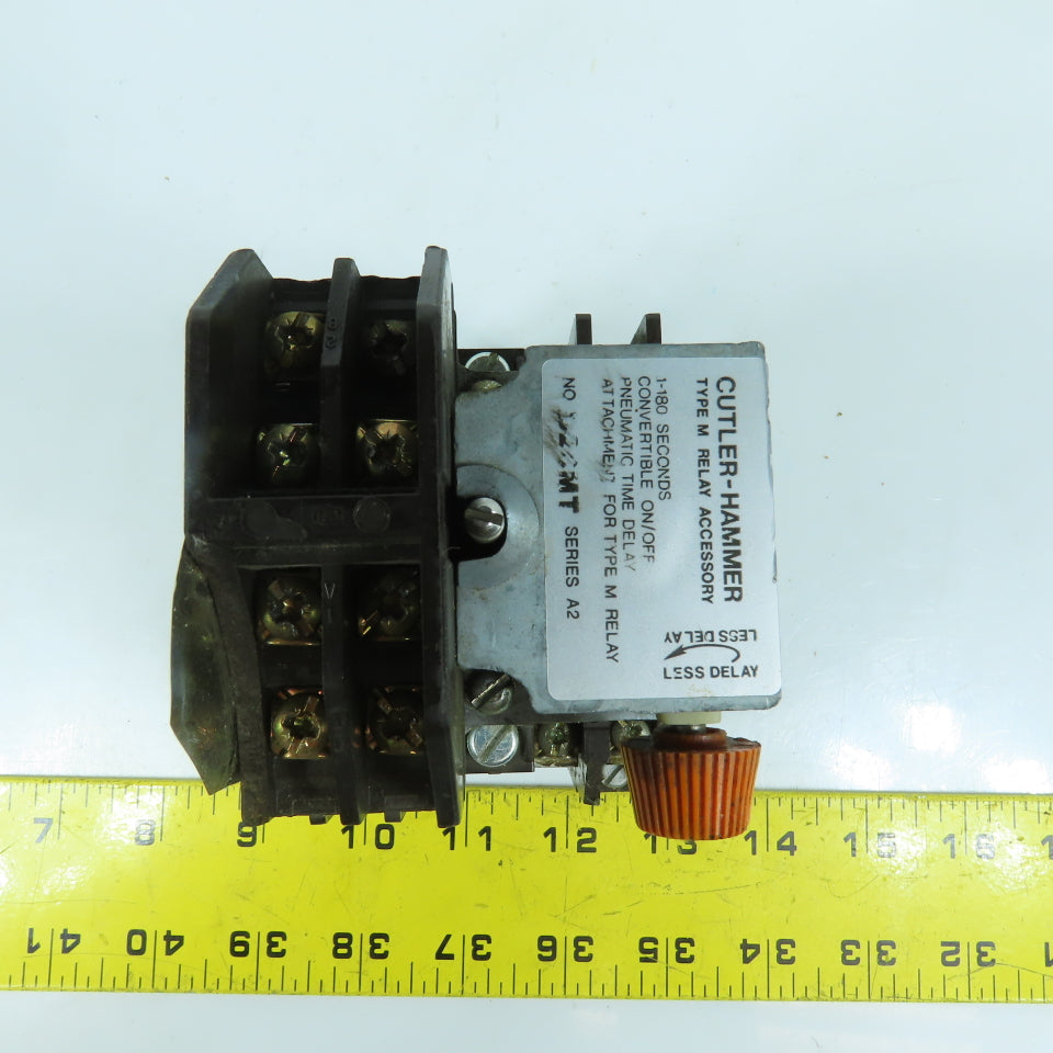 Cutler Hammer D26MB 10A 600VAC Power Relay W/ D26MT Timer Relay 1-180 Second