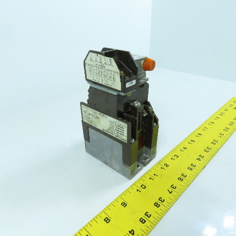 Cutler Hammer D26MB 10A 600VAC Power Relay W/ D26MT Timer Relay 1-180 Second