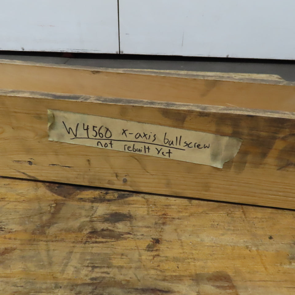 X Axis Ball Screw 1-1/2" Single Start 1" Pitch 84" Screw Length Wiedemann W4560