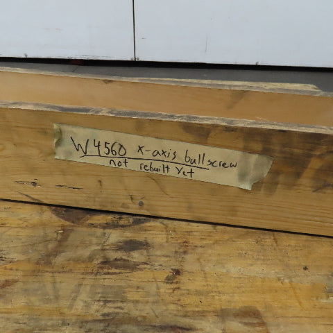 X Axis Ball Screw 1-1/2" Single Start 1" Pitch 84" Screw Length Wiedemann W4560