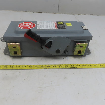 Square D H361AWKEI 30A 600V AC/DC 3 Pole Non-Fusible Safety Disconnect Switch