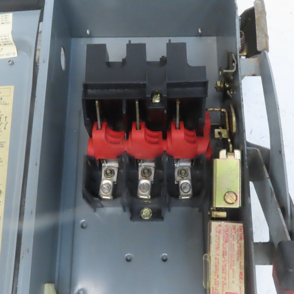 Square D H361AWK 30A 600V AC/DC 3 Pole Non-Fusible Safety Disconnect Switch
