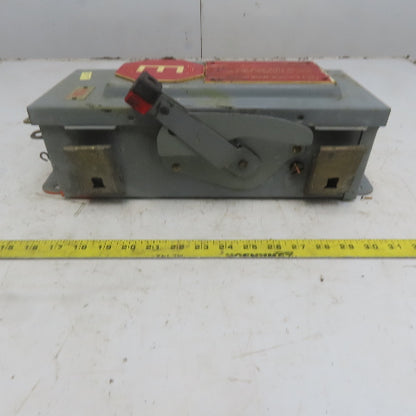 Square D H361AWK 30A 600V AC/DC 3 Pole Non-Fusible Safety Disconnect Switch