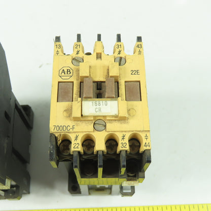 Alllen Bradley 700DC-F220* Ser B Contactor Relay 600V 24VDC Coil Lot Of 2