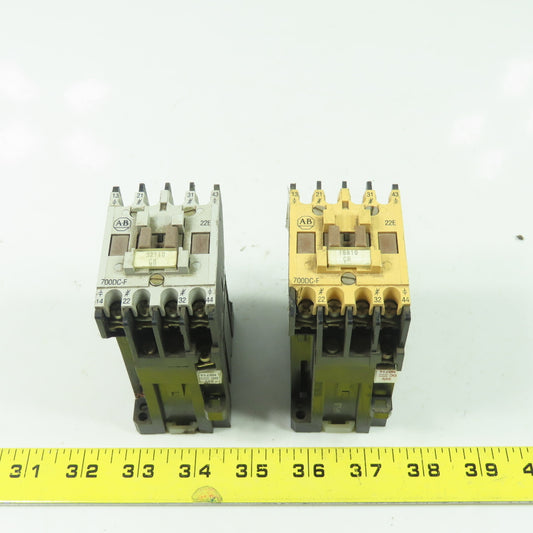 Alllen Bradley 700DC-F220* Ser B Contactor Relay 600V 24VDC Coil Lot Of 2