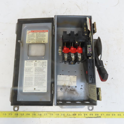 Square D CHU361AWK 30A 600V AC/DC 3 Pole Non-Fusible Safety Disconnect Switch