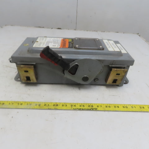 Square D CHU361AWK 30A 600V AC/DC 3 Pole Non-Fusible Safety Disconnect Switch