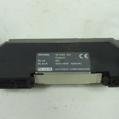 Keyence FS-V21R Photoelectric Fiber Optic Amplifier 12-24VDC 100mA