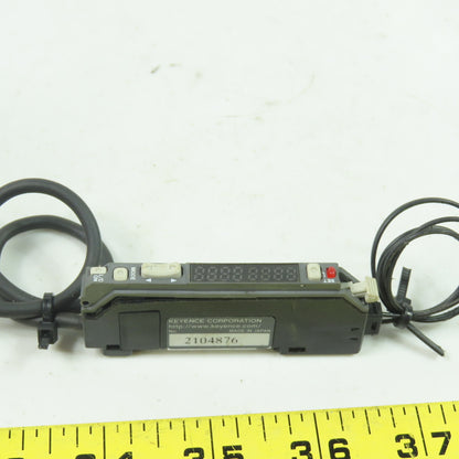 Keyence FS-V21R Photoelectric Fiber Optic Amplifier 12-24VDC 100mA