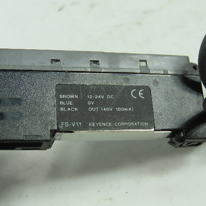 Keyence FS-V11 Fiber Optic Amplifier Sensor 12-24VDC 100mA