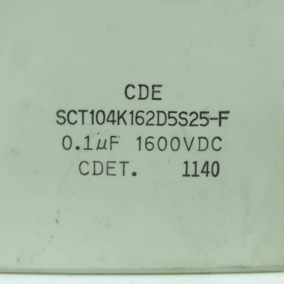 CDE SCT104K162D5S25-F 1600VDC Capacitor 0.1uF