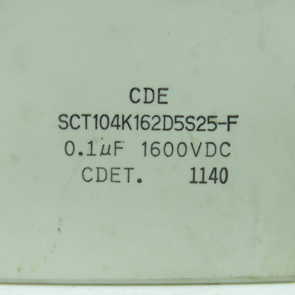 CDE SCT104K162D5S25-F 1600VDC Capacitor 0.1uF