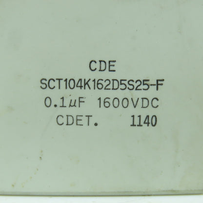 CDE SCT104K162D5S25-F 1600VDC Capacitor 0.1uF