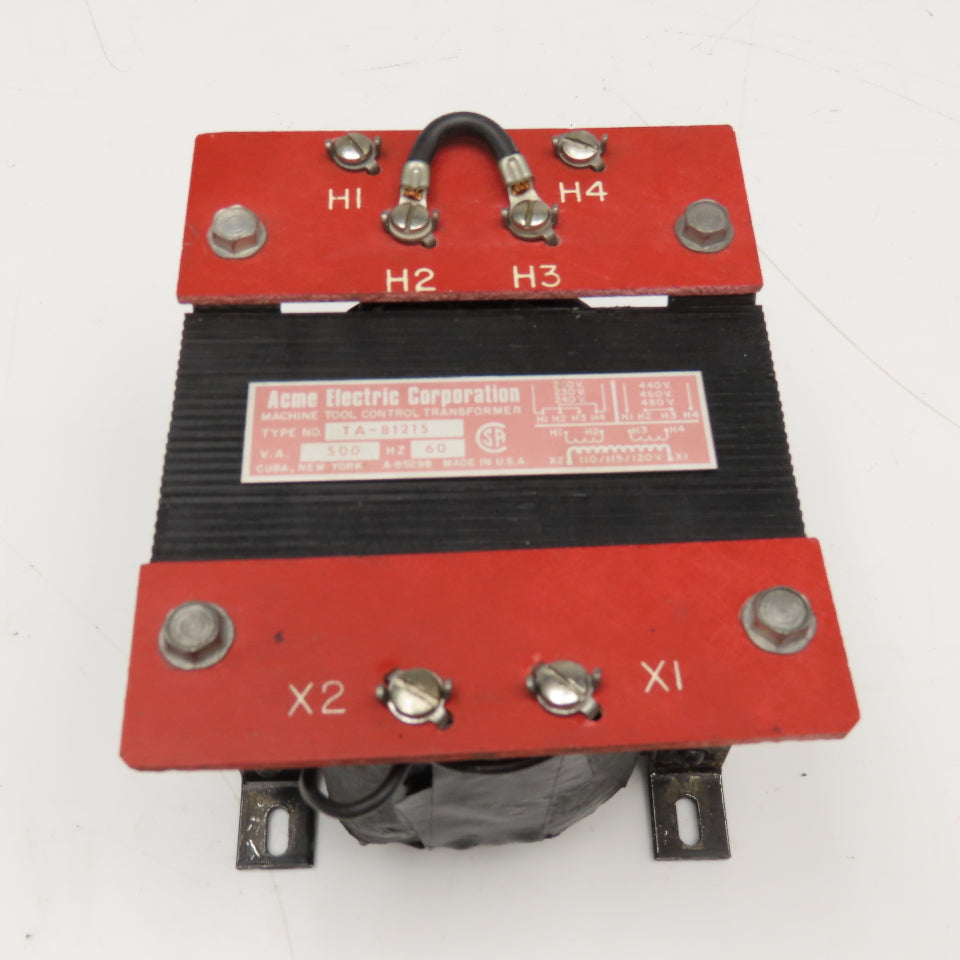 Acme TA-81215 220-440/480V Pri 500VA 110-120V Single Phase Transformer Tested