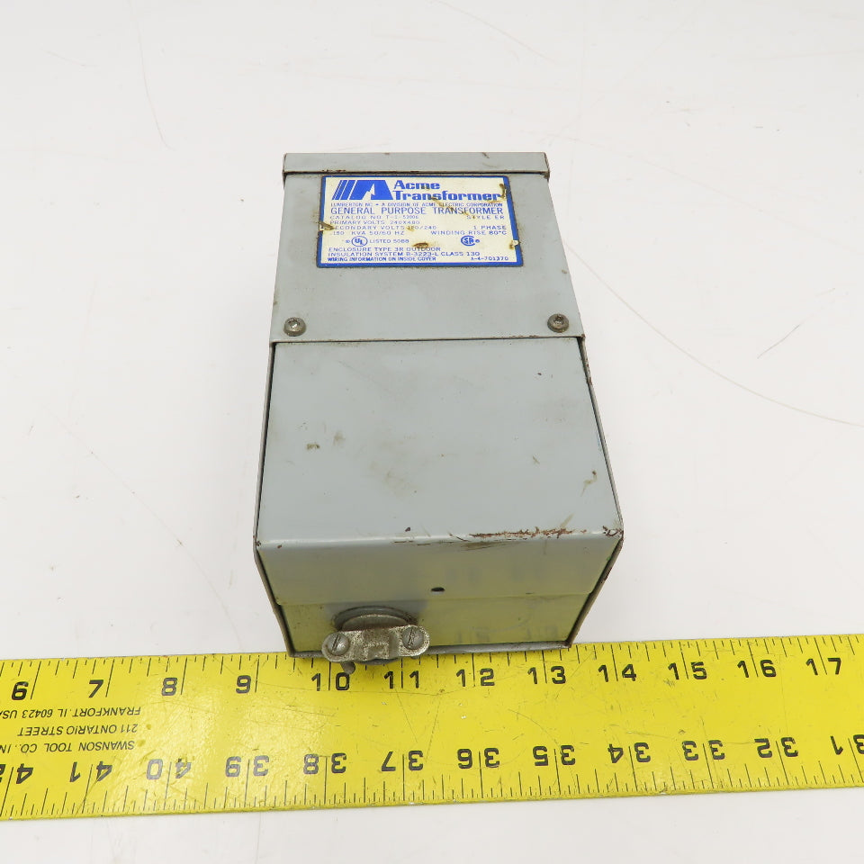 Acme T-1-53006 240x480V Pri 120/240V Sec .150kVa 1Ph Transformer