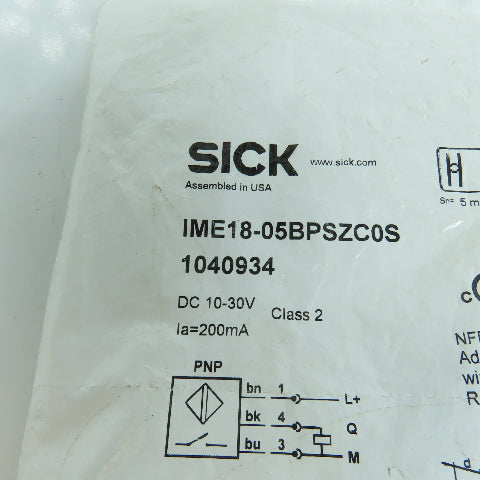 Sick IME18-05BPSZC0S Proximity Sensor