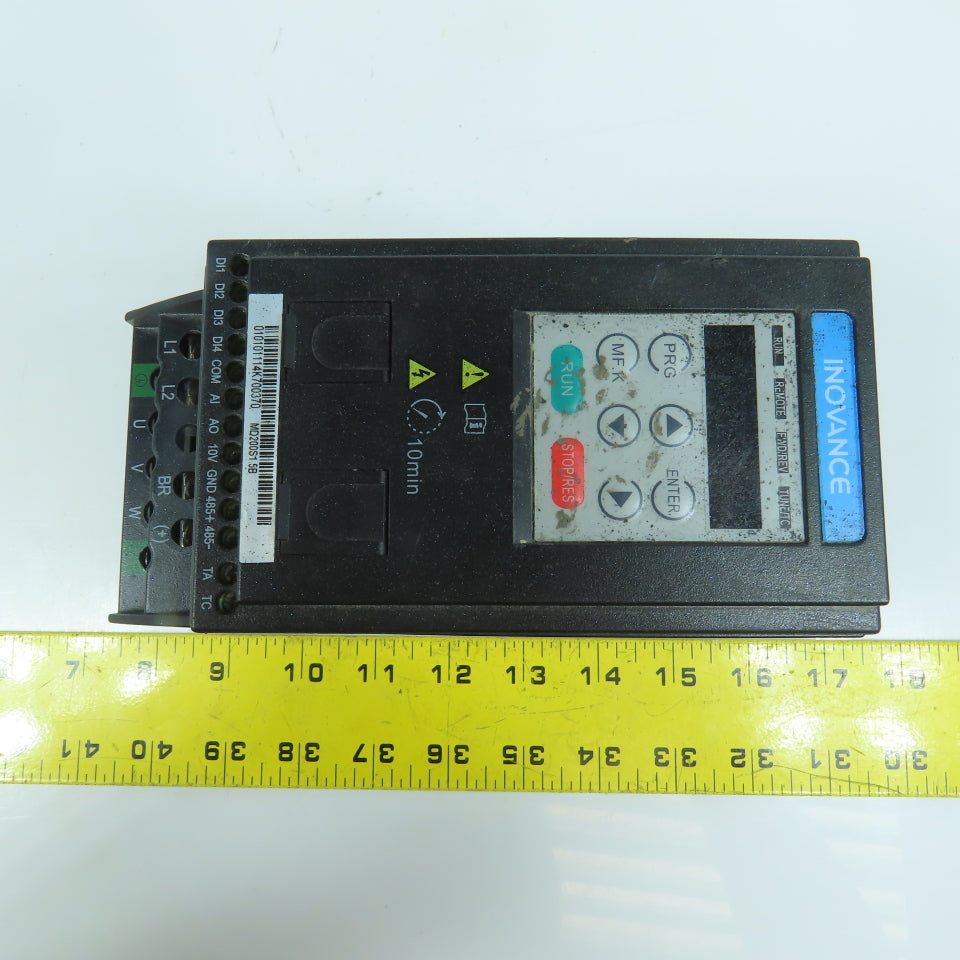 Suzhou Inovance MD200S1.5B 1.5kW Inverter Drive 200-240V 1PH In 0-240V 3PH Out