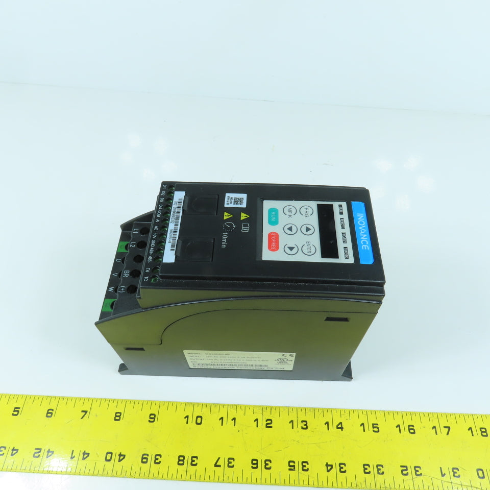 Suzhou Inovance MD200S0.4B 0.4kW Inverter Drive 200-240V 1PH In 0-240V 3PH Out