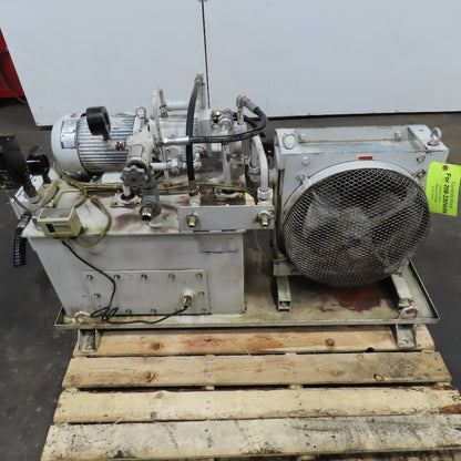 Osaka Daikin VD4-15A1R-95 1.5kW 208V 3Ph Hydraulic Power Unit 20 Gal W/ Chiller