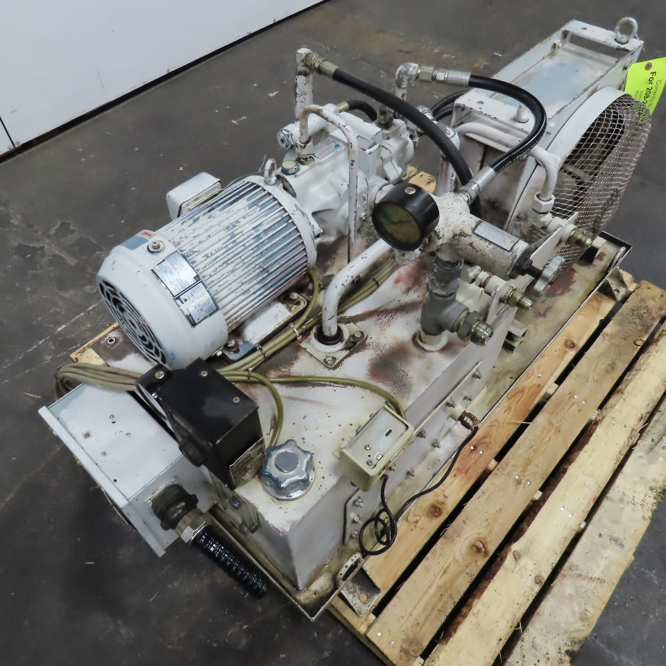 Osaka Daikin VD4-15A1R-95 1.5kW 208V 3Ph Hydraulic Power Unit 20 Gal W/ Chiller