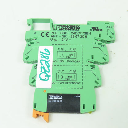 Phoenix Contact PLC-BSP-24DC/1/SEN 250VAC Relay Terminal Block 24VDC 6A Lot Of 5