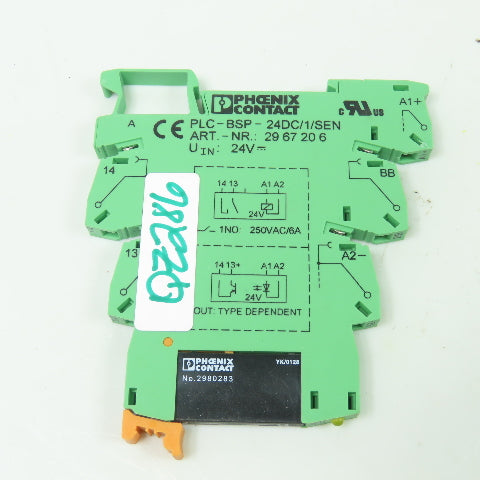 Phoenix Contact PLC-BSP-24DC/1/SEN 250VAC Relay Terminal Block 24VDC 6A Lot Of 5