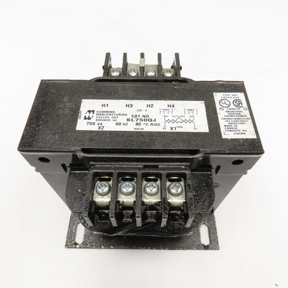 Hammond SL750QJ 240/480V Pri 750VA 120V Sec 1Ph Transformer