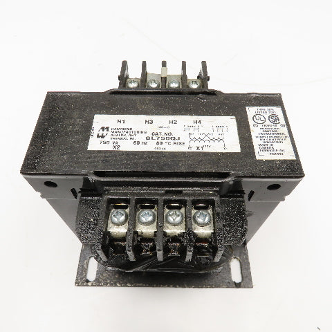 Hammond SL750QJ 240/480V Pri 750VA 120V Sec 1Ph Transformer