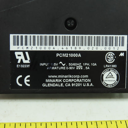 Minarik PCM21000A 115VAC Input DC Motor Drive 1Ph 10A 50/60Hz Output 0-90VDC