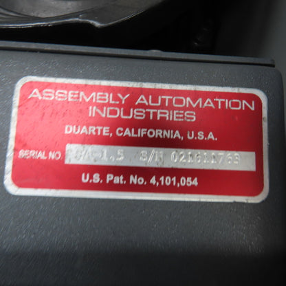 Assembly Automation SA-1.5 Vibratory Screw Feeder ETPDL21-04-I06-PS-H Nut Runner