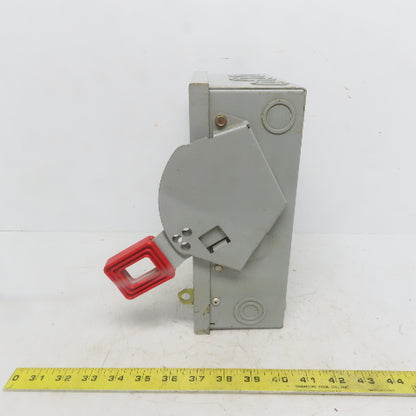 General Electric THN3361 30A 600V 3 Pole Non-Fusible Safety Disconnect Switch