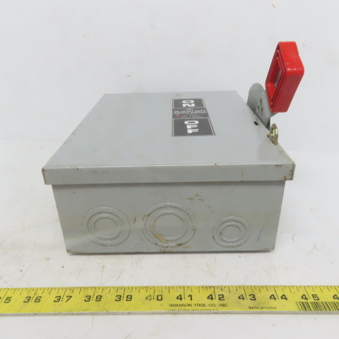 General Electric THN3361 30A 600V 3 Pole Non-Fusible Safety Disconnect Switch