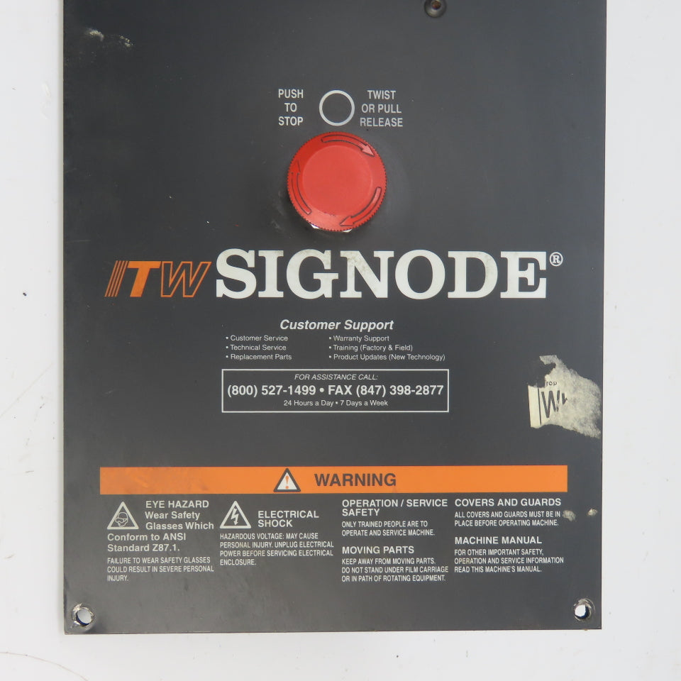 ITW Signode 50-12019-001 500 Series Shrink Wrapper Control Panel Board Rev. B