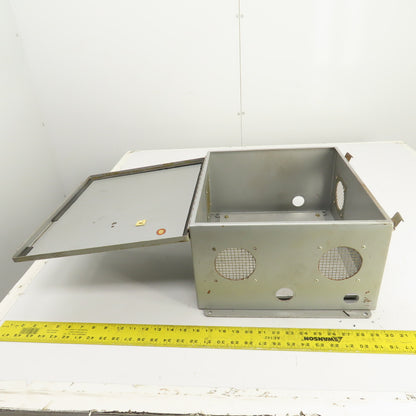 Hoffman 16" x 14" x 8" Steel Electrical Enclosure W/ Backplate & Hinged Door