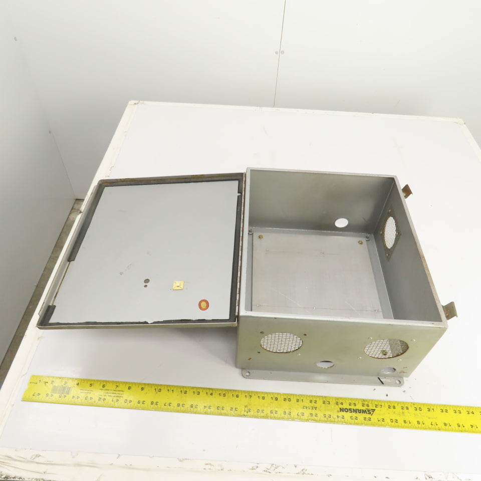 Hoffman 16" x 14" x 8" Steel Electrical Enclosure W/ Backplate & Hinged Door