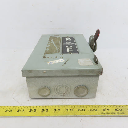 General Electric TG4321 30A 240V 3 Pole Fusible Safety Disconnect Switch