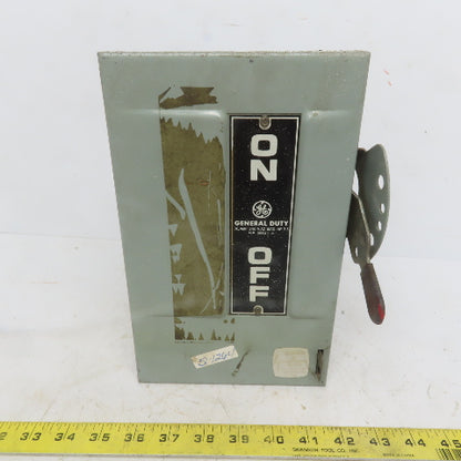 General Electric TG4321 30A 240V 3 Pole Fusible Safety Disconnect Switch