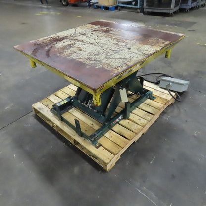 Southworth 6000Lbs Capacity Hydraulic Lift Table 42" x 40" 480V 3Ph 8-32" Lift
